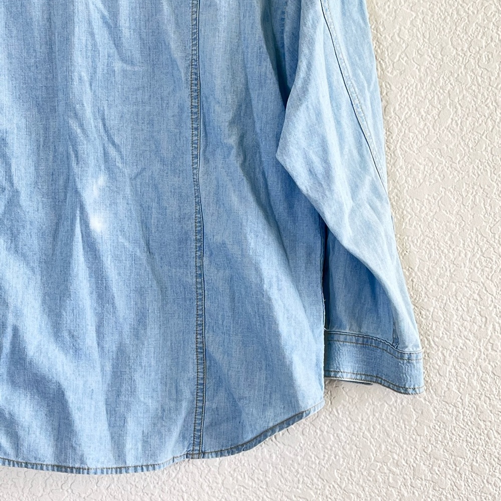 Lizwear | Vintage button down shirt chambray throw on size small - Picture 6 of 9